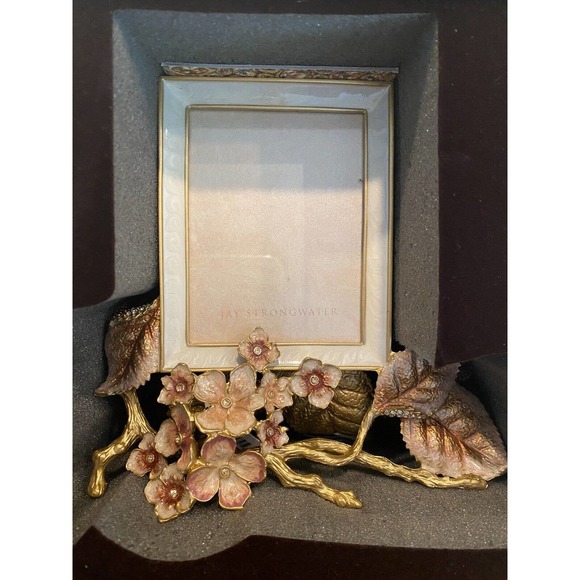 JAY STRONGWATER COLBIE HYDRANGEA 3x4" FRAME- BOUDOIR #SPF5828-281 BRAND NIB F/SH - Picture 3 of 8